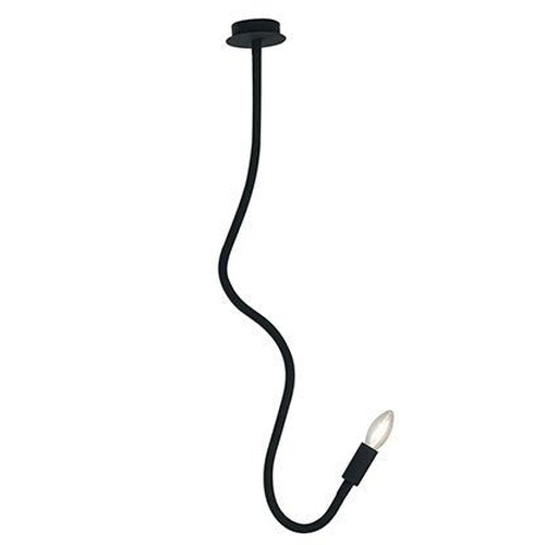 Dekorativní - FAN I-LOVER-1-NERO Stropní svítidlo Lover, černé, 1 x E14, 10 x 10 x 100 cm - FANEUROPE - foto 1