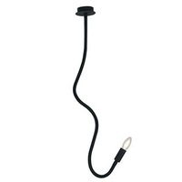 Dekorativní - FAN I-LOVER-1-NERO Stropní svítidlo Lover, černé, 1 x E14, 10 x 10 x 100 cm - FANEUROPE