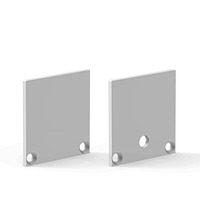 Krytky pro Al profily - SLC S43310 Koncovka pro profil Pro B3/B4 hranatý hliník 2x - TLG