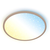 Kruhová - BRILO 7655011 Slim svítidlo LED panel pr.37,5 cm - 22W, 3000lm, dálkový ovladač, stmívatelné, béžová - BRILO