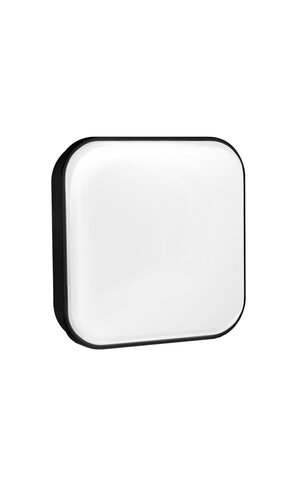 Nástěnná - CEN SMSN-161540 SIMPLY LED stropní svítidlo venkovní černé hranaté 16W 4000K 1280lm CB IP65  - CENTURY - foto 1