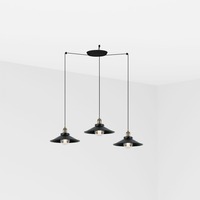 Kónická - FARO 64133-3L MARLIN závěsné svítidlo, černá, 3L - FARO