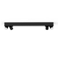 Bodová - PH 8720169318557 Hue 50607/30/P7 Hue WACA Centris stropní LED svítidlo 1x40W+GU10 4x5,7W 4200lm 2000-6500K RGB IP20 černá - PHILIPS