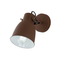 Bodová - FAN I-LEGEND-AP1 BRO Nástěnné svítidlo Legend, corten/niklové, 1 x E27, 12,3 x 22 x 19,5 cm - FANEUROPE