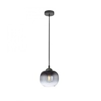 Koule - LD 15420-18 ZEA LED závěsné svítidlo 1 ramenné černé kouřové sklo moderní do interiéru - LEUCHTEN DIREKT / JUST LIGHT