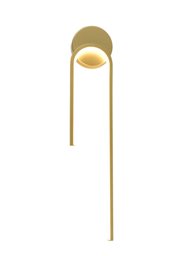 LED nástěnné svítidla - LED stropní / nástěnná lampa 10W Satin Gold - foto 1