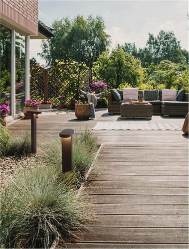 Sloupková - NV 9002867 Venkovní sloupkové svítidlo OFIR černý hliník a akryl LED 10.3W 3000K 220-240V 92st. IP54 - NOVA LUCE - foto 1