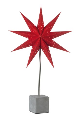 Interiérové dekorace - MAR 702223 Hard červená hvězda na stůl - Markslöjd - foto 1