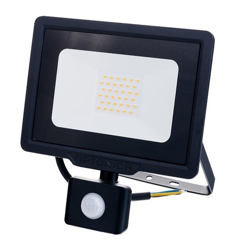 LED reflektory - LED SMD Floodlight Black City Line se snímačem PIR - foto 1