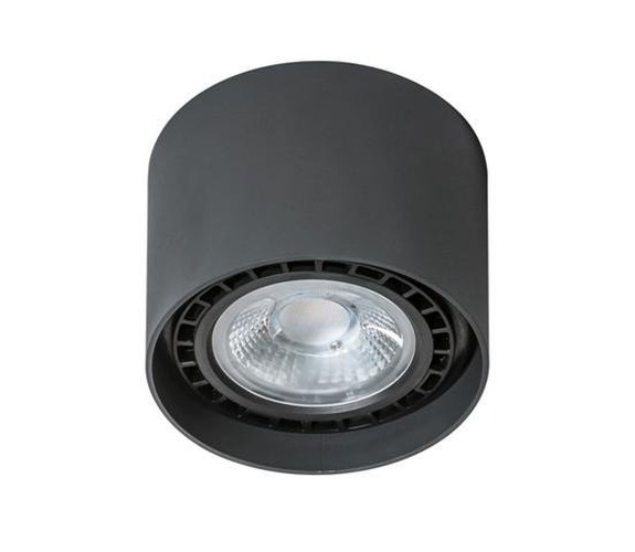 Downlight - AZZ AZ1837 Stropní přisazené bodové svítidlo Azzardo Eco Alix black AZ1837 GU10+ADAP111/ES111 1x40W/1x50W IP20 12cm 230V černé - AZZARDO - foto 1