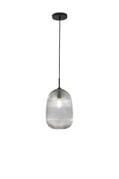 Válec - FAN I-DUKE-S-GR Závěsné svítidlo Duke šedé sklo, 1 x E27, pr. 21 x 200 cm - FANEUROPE