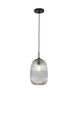 Válec - FAN I-DUKE-S-GR Závěsné svítidlo Duke šedé sklo, 1 x E27, pr. 21 x 200 cm - FANEUROPE - foto 1