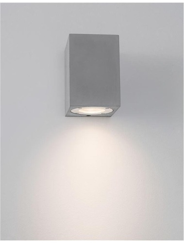 Nástěnná - NV 9790542 Venkovní nástěnné svítidlo FUENTO šedý beton skleněný difuzor GU10 1x7W IP65 100-240V bez žárovky světlo dolů - NOVA LUCE - foto 1