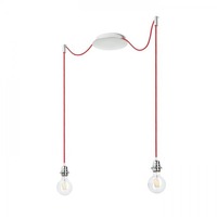 Sestavte si sami - RED R11784 KOMBIX 2 závěsná sada CHZ+ČEK+CHO  230V E27 2x28W - RED - DESIGN RENDL