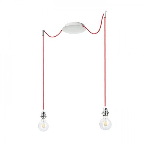 Sestavte si sami - RED R11784 KOMBIX 2 závěsná sada CHZ+ČEK+CHO  230V E27 2x28W - RED - DESIGN RENDL - foto 1
