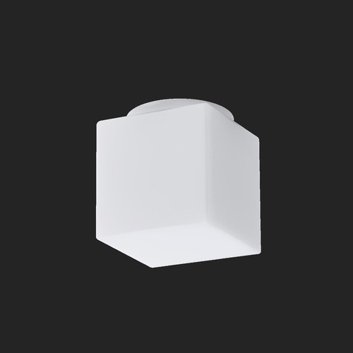 Hranatá - OS APU52160 APUS 2 stropní/nástěnné skleněné svítidlo bílá IP44 60W E27 (původní kód OS 52160) - OSMONT - foto 1