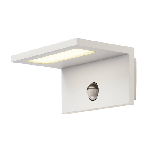 Nástěnná - LA 1001970 LED SENSOR WL, LED venkovní nástěnné nástavbové svítidlo, IP44, BÍLÁ, 3000K - BIG WHITE (SLV) - foto 1