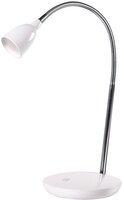 Stolní lampy pracovní - SOL WO32-W LED stolní lampička 2,5W 3000K bílá, podstavec - SOLIGHT