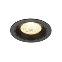 Kruhová - LA 1009780 NUMINOS® L Stropní vestavné svítidlo, 3000 K, 55°, IP20, kulaté, černé - BIG WHITE (SLV)