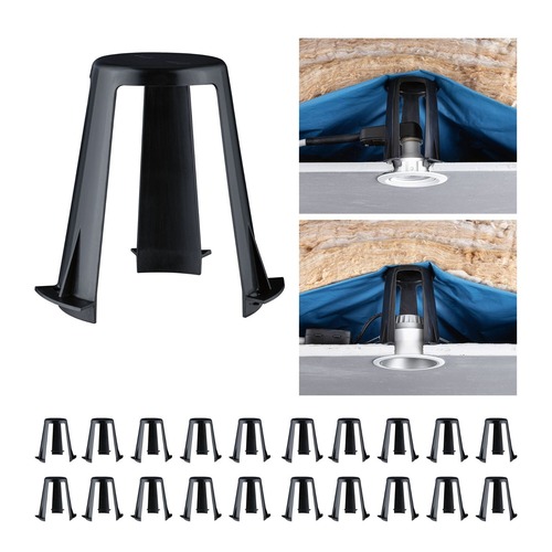 Pro zapuštěná svítidla - P 92402 Příslušenství distanční vložka pro vestavná svítidla 62 - 90mm černá - PAULMANN - foto 1