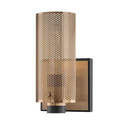 Dekorativní - HVLG B6871-CEX VÝPRODEJ VZORKU - Nástěnné svítidlo PILSEN kov bronz/mosaz E27 1x60W - HUDSON VALLEY (Troy) - foto 1