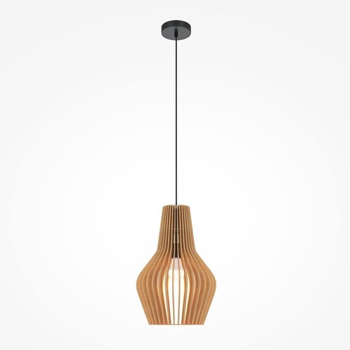 Kónická - M MOD191PL-01W1 Závěsné svítidlo Roots E27 40W béžový kov skandinávský design  - MAYTONI - foto 1