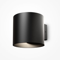 Nepřímé osvětlení - M C066WL-01B Nástěnné svítidlo Rond 50W G9 černý hliník moderní design  - MAYTONI
