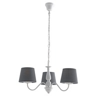Dekorativní - FAN I-FAVOLA/3 Závěsné svítidlo Favola, bílé/šedé, 3 x E14, 56 x 100 cm - FANEUROPE