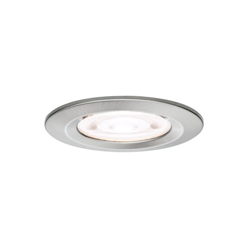 Koupelnová - P 92335 LED vestavné svítidlo Nova GU10 Flat nevýklopné IP44 4,9W 230V 4000K kov kartáčovaný - PAULMANN - foto 1