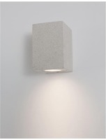 Nástěnná - NV 9790541 Venkovní nástěnné svítidlo FUENTO bílý pískovec skleněný difuzor GU10 1x7W IP65 100-240V bez žárovky světlo dolů - NOVA LUCE