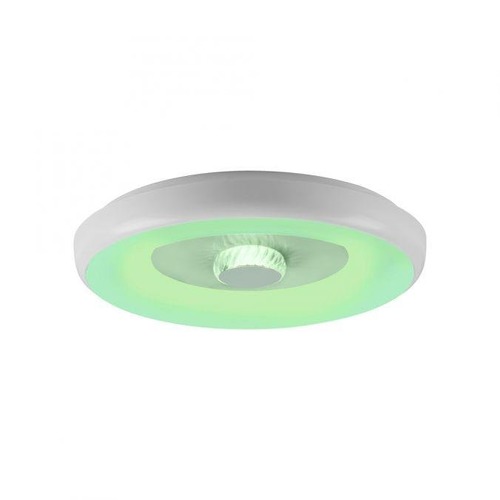 Kruhová - LD 14271-16 LED stropní svítidlo bílé s křišťálovým efektem, dálkové ovládání, Tuya, stmívatelné s aplikací RGB/2700-5000K - JUST LIGHT - foto 1