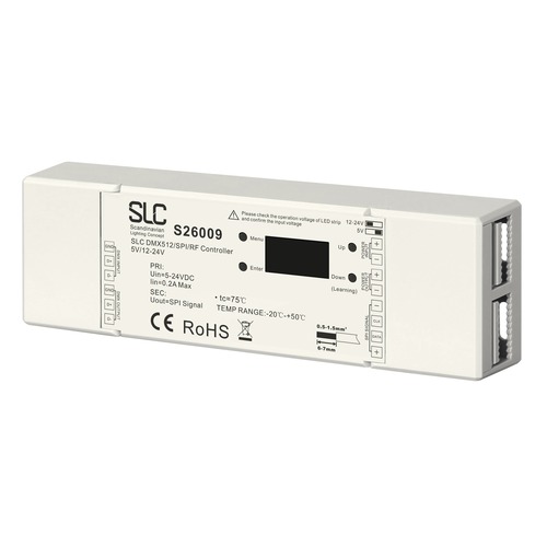 Stabilizované napětí - SLC S26009 SLC DMX512/SPI/RF Controller 5V CV 12-24V OLED - TLG - foto 1