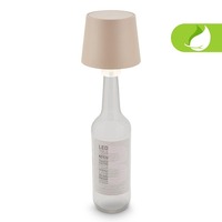 Stolní lampy dekorační - BRILO 7709011 Bota lampička na láhev - 1,8W, 120lm, nabíjecí, LED, stmívatelné, teplá bílá, béžová - BRILO