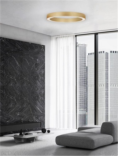 Kruhová - NV 9345637 Stropní svítidlo MORBIDO zlatý mosazný hliník a akryl LED 60W 230V 2700K - 4000K IP20 vč. dálkového ovládání stmívatelné Tuya - NOVA LUCE - foto 1