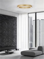 Kruhová - NV 9345637 Stropní svítidlo MORBIDO zlatý mosazný hliník a akryl LED 60W 230V 2700K - 4000K IP20 vč. dálkového ovládání stmívatelné Tuya - NOVA LUCE