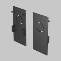 Lištové Magnetic Maytoni Exility - M TRA034EC-41B Koncovka pro kolejnicový systém plast černá Exility - MAYTONI
