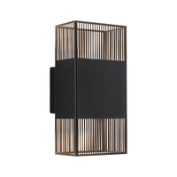 Dekorativní - P 71251 LED nástěnné svítidlo Tharin IP44 3000K 120x104mm 2x3,7W černá - PAULMANN