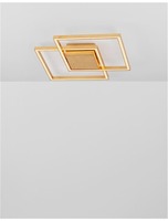 Hranatá - NV 9500821 Stropní svítidlo BILBAO plátkovaný zlatý hliník a akryl LED 25W 230V 3000K IP20 - NOVA LUCE