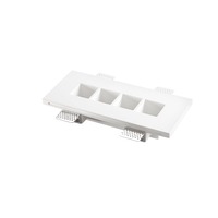 Hranatá - FAN INC-HIVE-RT4 Zápustné svítidlo Hive, bílé, 4 x GU10 Mini, 27 x 12 x 4,5 cm - FANEUROPE
