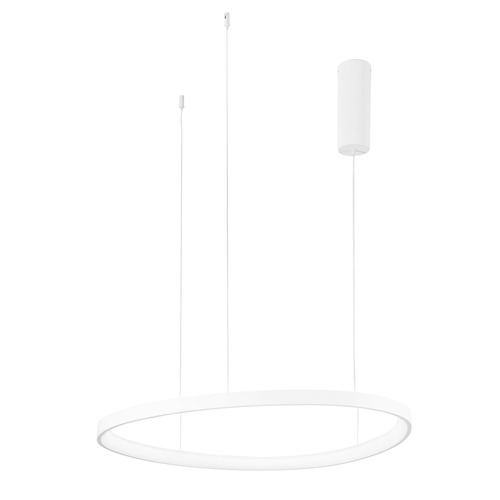 Kruhová - FAN LED-KLAPTON-S85-BCO Závěsné LED svítidlo KLAPTON bílá, 80 W, 11440 lm, CCT, 85 x 150 cm - FANEUROPE - foto 1