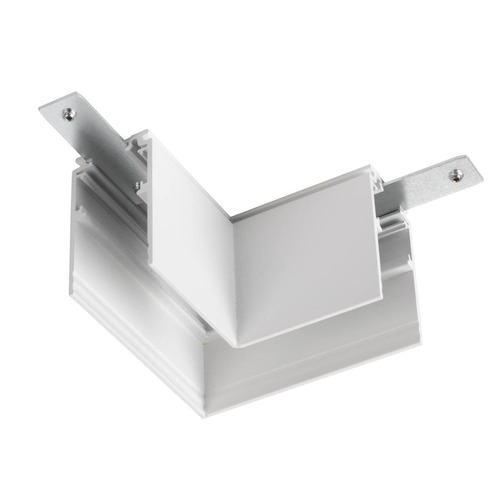 Lištové Magnetic SLV - LA 1006584 L-spojka mechanická 48 V TRACK, pro nástavbovou lištu hlub., vpravo, bílá - BIG WHITE (SLV) - foto 1