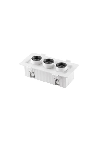 Hranatá - FAN INC-SIDER-3-BCO Vestavné LED svítidlo Sider (bílé) 16 W, 2130 lm, CCT 3000/4200/6500 K, 188 x 90 x 70 mm - FANEUROPE - foto 1