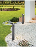 Sloupková - NV 713124 Venkovní sloupkové svítidlo PARK hliník tmavě šedá akrylový difuzor LED 2x6W 3000K 220-240V 120st. IP54 AC vč. driveru - NOVA LUCE
