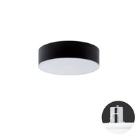 Koupelnová - OS ERI52174 ERIS CV2 stropní/nástěnné skleněné polovestavné svítidlo bílá / černá IP44 25W E27 HF - OSMONT