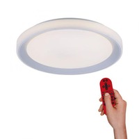 Kruhová - LD 15110-21 LOLAsmart - LENI LED stropní svítidlo, stříbrná, pr. 51cm, RGB, CCT, paměťová funkce MEDION RGB+2700-5000K - LEUCHTEN DIREKT / JUST LIGHT