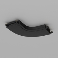 Lištové Magnetic Maytoni Radity - M TRA084CR-11B Spojka radius 48V černá plast kolejnicový systém  Radity - MAYTONI