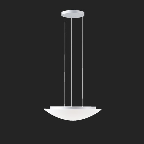 Kruhová - OS AUR67942 AURA LE9 závěsné skleněné svítidlo stříbrná / bílá IP40 4000 K 35W LED DALI (původní kód OS 67942) - OSMONT - foto 1