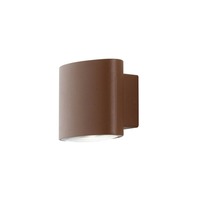 Nástěnná - FAN LED-W-BOXTER BRO Venkovní nástěnné svítidlo LED BOXTER bronz hliník 2x4W 960lm CCT IP44 10x12,9x8,5 cm - FANEUROPE