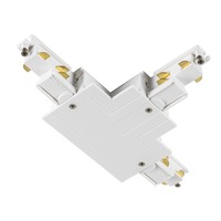 Lišty a příslušenství S-TRACK - LA 1006528 T-spojka pro S-TRACK 3fázovou montážní lištu, uzemnění vnitřní vlevo, bílá, DALI - BIG WHITE (SLV)