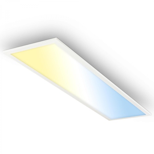 Hranatá - BRILO 7767016 Piatto svítidlo LED panel 100x25 cm - 24W, 2600lm, stmívatelné, dálkový ovladač, CCT, bílé - BRILO - foto 1